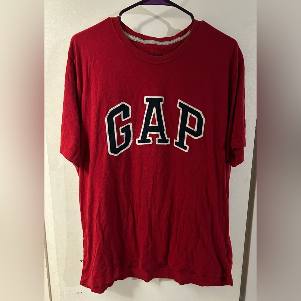 GAP Y2K Vibrant Red Crewneck Tee